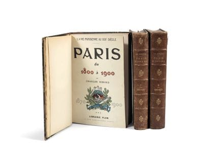Charles SIMOND. Paris de 1800 à 1900. 3 gros...