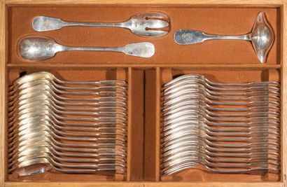 ERCUIS.
Silver-plated, single-flat pattern,...