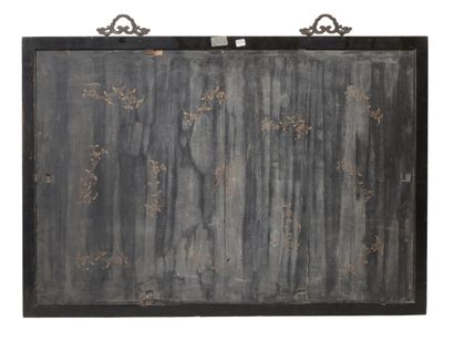 CHINE. Canton - XIXe siècle.
Paire de grandes...