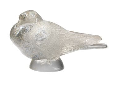 René LALIQUE (1860-1945).
Grand Pigeon Bruges....