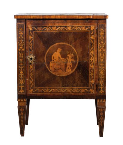 Petite commode ou meuble volant en bois de...