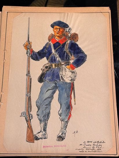 Uniformes des Francs-Tireurs et Volontaires...