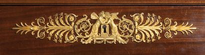 Console d’apparat en acajou et placage d’acajou...