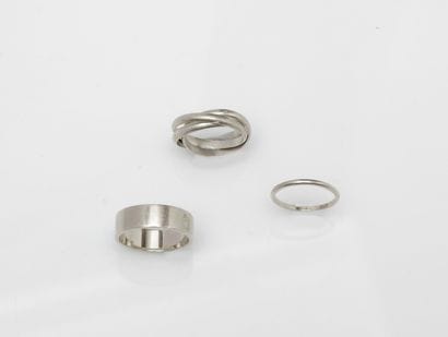 Set in 750°/°° white gold, including a wedding...