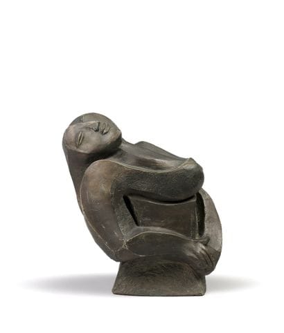 École Moderne. (XXe siècle). 
Femme en buste.
Terre...