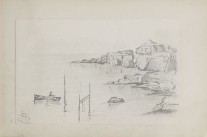 Album de dessins comprenant des vues de Pornic,...