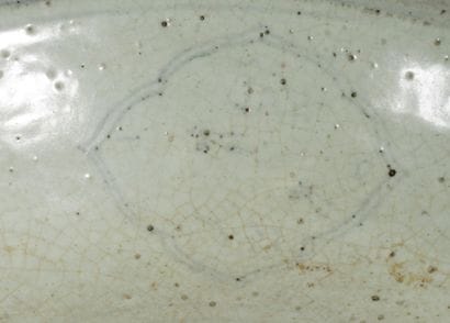 Large circular dish or shallow bowl made...