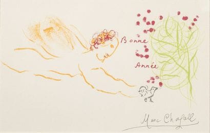 D'après Marc CHAGALL (1887-1985).
Carte de...