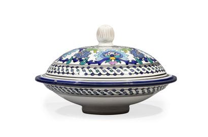 Oval earthenware terrine from Eastern France,...