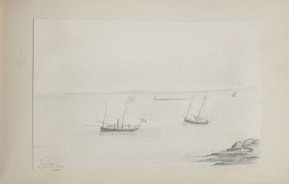 Album de dessins comprenant des vues de Pornic,...