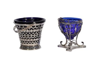 Ensemble en argent anglais (925°/°°) comprenant:...