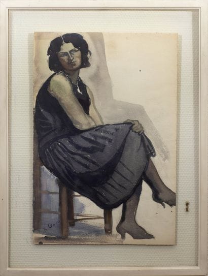 Modern School (20th century). 
Portrait of...