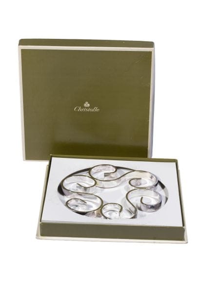 Christofle.
Silver plated decanter coaster...