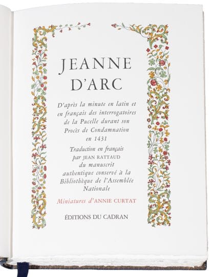 Jeanne d’Arc. D’après la minute en latin...