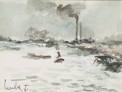 Fernand HERBO (1905-1995).
Bord de mer (Le...