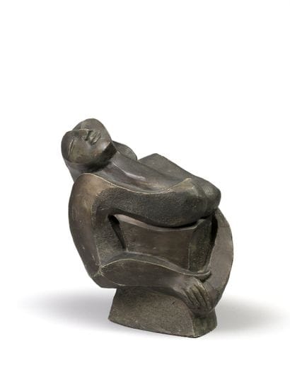 École Moderne. (XXe siècle). 
Femme en buste.
Terre...