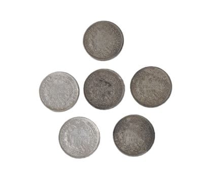 6 x 5 FRANCS 