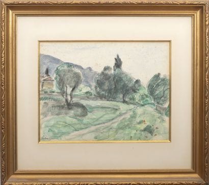 Henri LEBASQUE (1865–1937).
Landscape.
Ink...