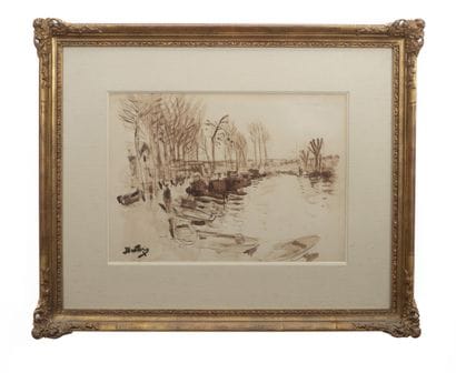Eugène MONTEZIN (1874–1946).
Lively riverside...