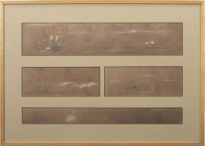 Eugène ISABEY (1804–1886).
Studies of sailing...