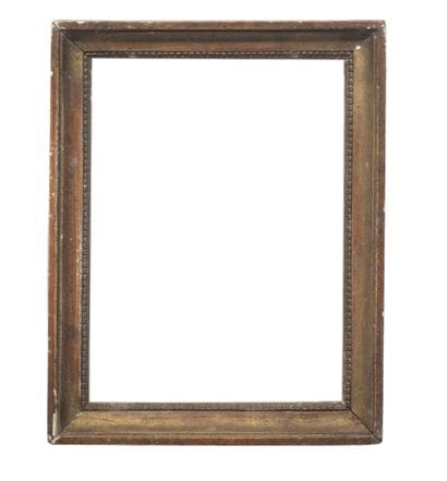 Cadre en bois doré à décor d’une frise de...