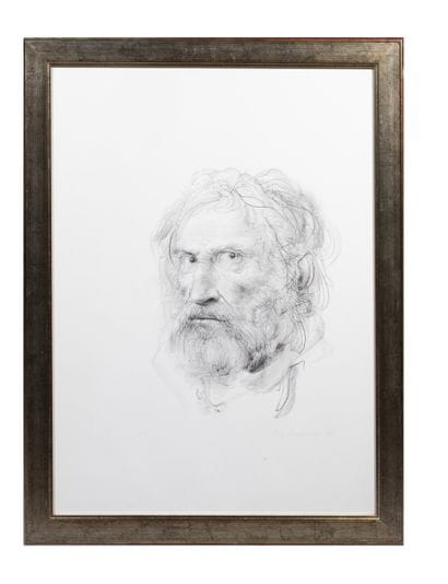 École du XXe siècle.
Portrait d’homme barbu....