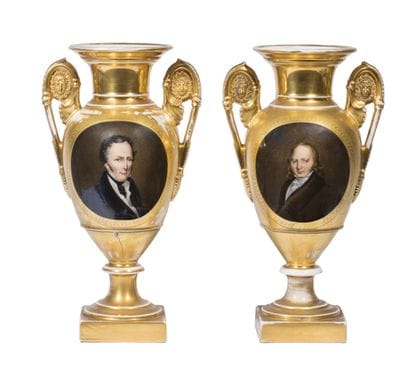 Gambier Fils in Paris.
Pair of Parisian porcelain...