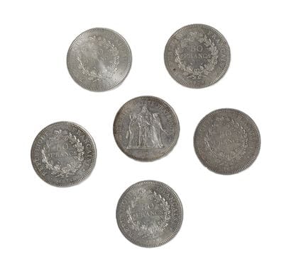 6 x 50 FRANCS 