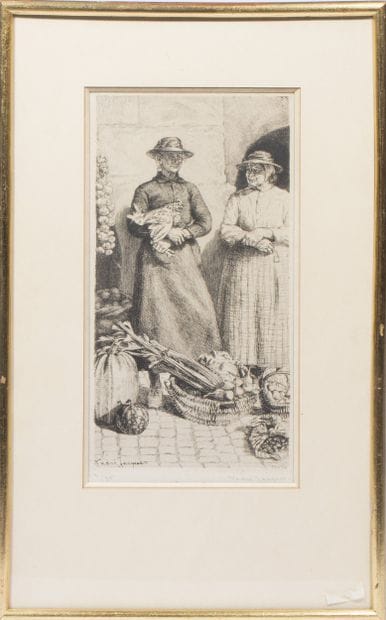André JACQUES (1880-1960).
Deux marchandes....