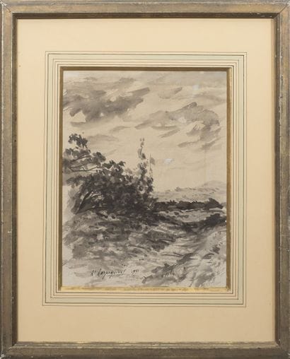 Henri HARPIGNIES (1819-1916).
Le bosquet,...