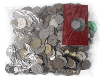 Loose coins from France and around the world....