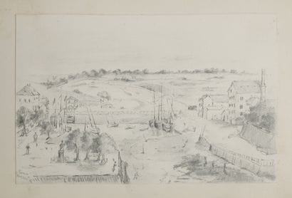 Album de dessins comprenant des vues de Pornic,...