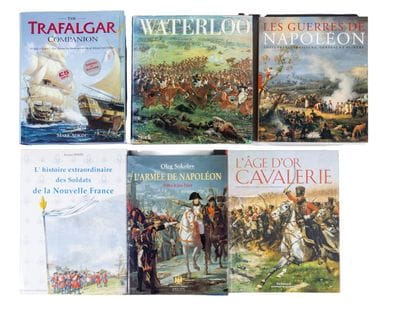 Ensemble de livres reliés. Militaria. Empire.
The...