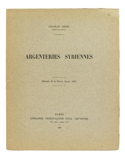 Charles DIEHL. A New Treasure of Syrian Silverware....