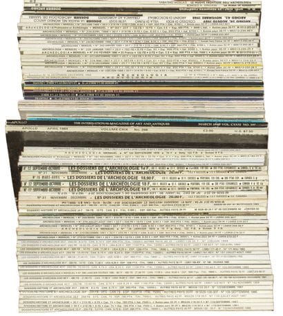 A collection of various journals on archaeology...