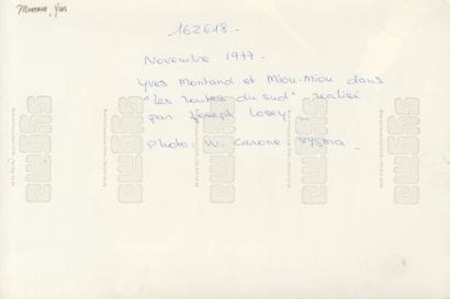 YVES MONTAND AND OTHER ACTORS – SET OF 7...