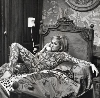 URSULA ANDRESS 
Costume designed by Mia Fonssagrives...