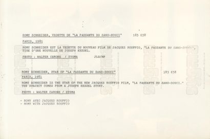 ROMY SCHNEIDER AND OTHER CELEBRITIES - SET...