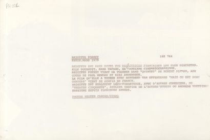BRIGITTE FOSSEY – SET OF 5 PHOTOGRAPHS
A...