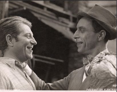 LOUIS JOUVET AND JEAN GABIN
During the filming...