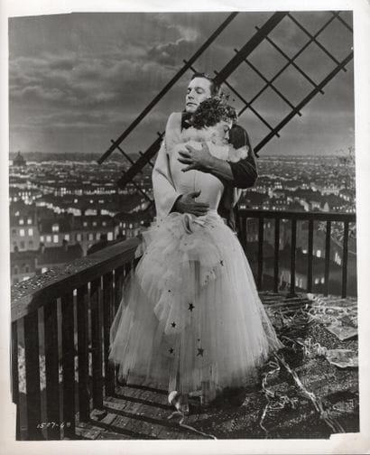 LESLIE CARON AND GENE KELLY
During the filming...