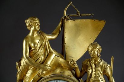 Rare et importante Pendule d’époque Louis...