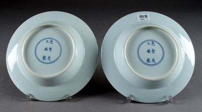 Paire d’Assiettes creuses Famille Verte.
Showing...