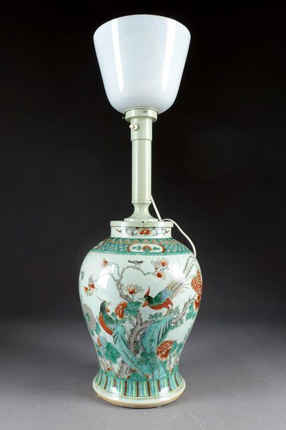 Chine - Période Qing du XIXe siècle.
Wucai...