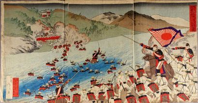 Shunsai Toshimasa (actif 1885-1898).
Scene...