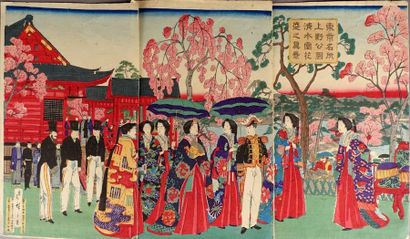 Utagawa Hiroshige III (1842-1894).
Ueno Park...