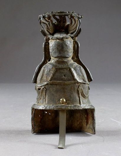 Chine - Période Ming.
Sitting Guanyin. Bronze...