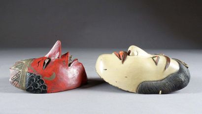 Indonésie - Ile de Java.
Two masks, made...