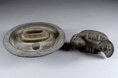 Culture Igbo.
Cup for cola nuts. On the lid,...