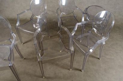 Philippe Starck (1949- ) - Suite de six Fauteuils.
Louis...
